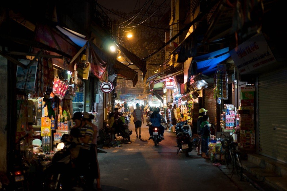 Dark alley in Vietnam